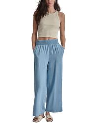 DKNY - Pull-on Wide-leg Ankle Pants - Lyst