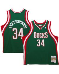 Mitchell & Ness - Giannis Antetokounmpo Milwaukee Bucks 2013/14 Hardwood Classics Swingman Jersey - Lyst