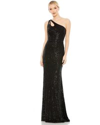 Mac Duggal - Ieena Sequined Strappy One Shoulder Column Gown - Lyst