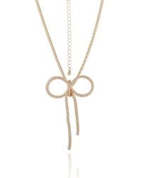 BCBGeneration - Bow Pendant Chain Necklace - Lyst