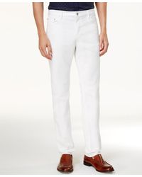 Michael Kors - Slim Fit Jeans In White - Lyst