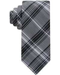 Calvin Klein - Contrast Stripe Plaid Tie - Lyst