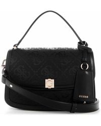 Guess - Audrey Logo Small Flap Crossbody Handbag - Lyst