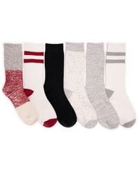 Muk Luks - Microfiber Boot Socks 6 Pack - Lyst