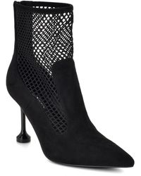 Nine West - Goane Fishnet Pointed Toe Dress Booties - Lyst