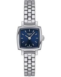 Tissot - Swiss Lovely Square Stainless Steel Bracelet Watch 20mm - Lyst