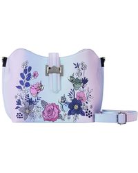 Loungefly - Sleeping Beauty 65th Anniversary Floral Ombre Crossbody Bag - Lyst