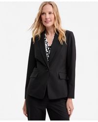 Kasper - Washable Bi-stretch Notch-collar One-button Jacket - Lyst
