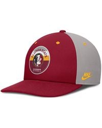 Nike - Garnet/gray Florida State Seminoles Prep Pro Performance Snapback Hat - Lyst