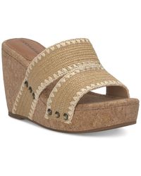 Lucky Brand - Vickta Platform Wedge Sandals - Lyst