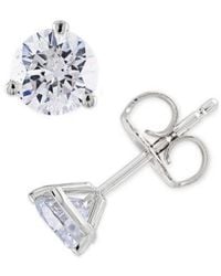 Macy's - Diamond Stud Earrings (1 1/2 Ct. T.w.) In 14k White Or Yellow Gold - Lyst