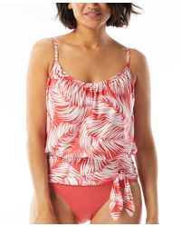 Coco Reef - Contours Clarity Bandeau Printed Tankini Top - Lyst