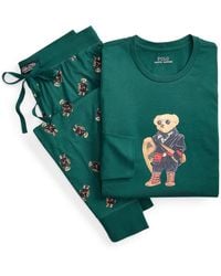Polo Ralph Lauren - 2-piece Long Sleeve T-shirt And joggers Pajama Set - Lyst