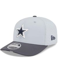 KTZ - Gray/graphite Dallas Cowboys 2025 Nfl Training Camp 9seventy Adjustable Hat - Lyst