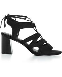 City Chic - Wide Fit Strap Lacey Heel Sandals - Lyst