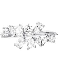 Macy's - Cubic Zirconia Multi-cut Horizontal Cluster Ring - Lyst