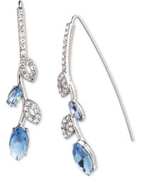 Givenchy - Pave & Color Crystal Threader Earrings - Lyst