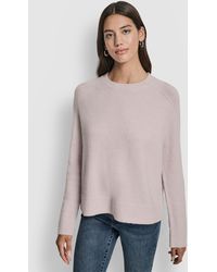 DKNY - Crewneck Long-sleeve Sweater - Lyst