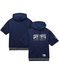 Mitchell & Ness - Dallas Cowboys Pre-game Short Sleeve Pullover Hoodie - Lyst