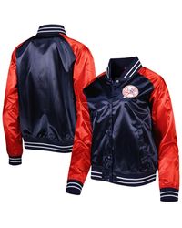 Mitchell & Ness - New York Yankees Team 2.0 Satin Raglan Full-snap Jacket - Lyst