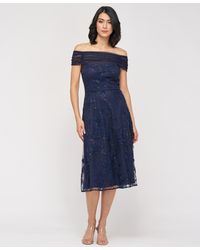 JS Collections - Gemma Beaded Off-the-shoulder A-line Dress - Lyst