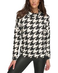 Marc New York - Andrew Marc Sport Printed Cowlneck Drop-shoulder Tunic Top - Lyst