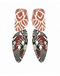 Swanky Designs - Sutton Dangle Statement Earrings - Lyst