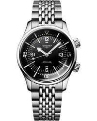 Longines - Swiss Automatic Legend Diver Stainless Steel Bracelet Watch 39mm - Lyst