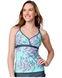 Free Country - Macrame Back Tankini Top - Lyst