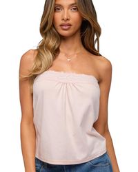 Edikted - Kittey Lacey Strapless Top - Lyst