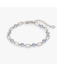 ALEX AND ANI - Crystal And Paperclip Chain Bracelet - Lyst