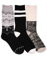 Muk Luks - Boot Socks 3 Pair Pack - Lyst