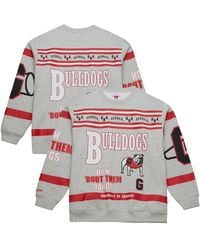 Mitchell & Ness - Georgia Bulldogs All Over Print Sweatshirt - Lyst