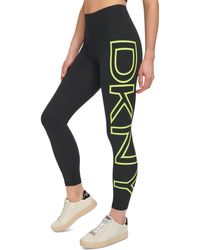 DKNY - Sport High-waist Logo-print 7/8 leggings - Lyst