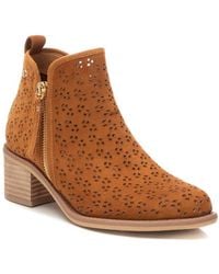 Xti - Suede Ankle Booties By - Lyst