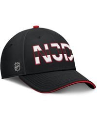 Fanatics - Black/red New Jersey Devils Authentic Pro Rink Team Code Flex Hat - Lyst