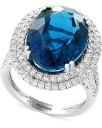 Effy Effy® London Blue Topaz (1-1/2 Ct. T.w.) & Diamond (1/2 Ct 