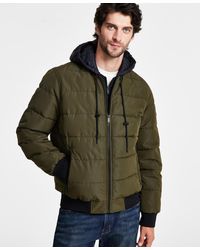Michael Kors - Hooded Puffer Bomber Jacket - Lyst