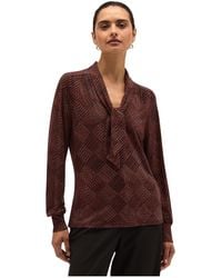 Hobbs - London Tarini Tie Neck Top - Lyst
