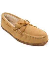 Minnetonka - Pile Lined Hardsole Wide Width Slippers - Lyst