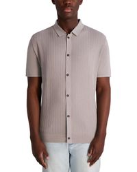 Karl Lagerfeld - Knit Cardigan Polo Shirt - Lyst