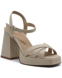 Charles David - Barnaby Platform Chunky Heel Sandal - Lyst
