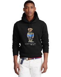 bear tartan fleece hoodie