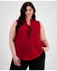 Kasper - Plus Size Bow Top - Lyst