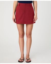 French Connection - Azra Twill Mini Skort - Lyst