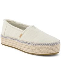 TOMS - Valencia Platform Espadrille Slip-on Shoes - Lyst