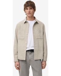 Mango - Check Wool-blend Overshirt - Lyst