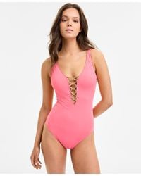 Bleu Rod Beattie - Let's Get Knotty Plunging V-neck One-piece Swimsuit - Lyst