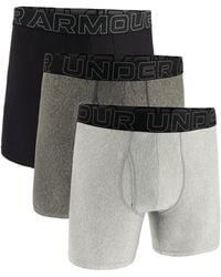 Under Armour - 3-pack Performance Tech Solid 6" Boxer Briefs - Lyst