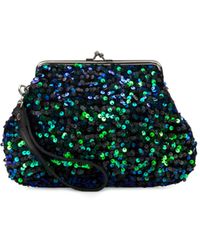 Patricia Nash - Savena Payettes And Velvet Kisslock Wristlet - Lyst